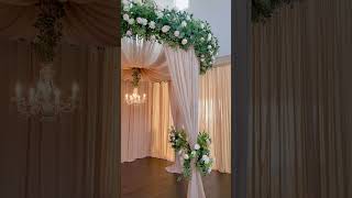 Round Floral Canopy #wedding #weddingdiy