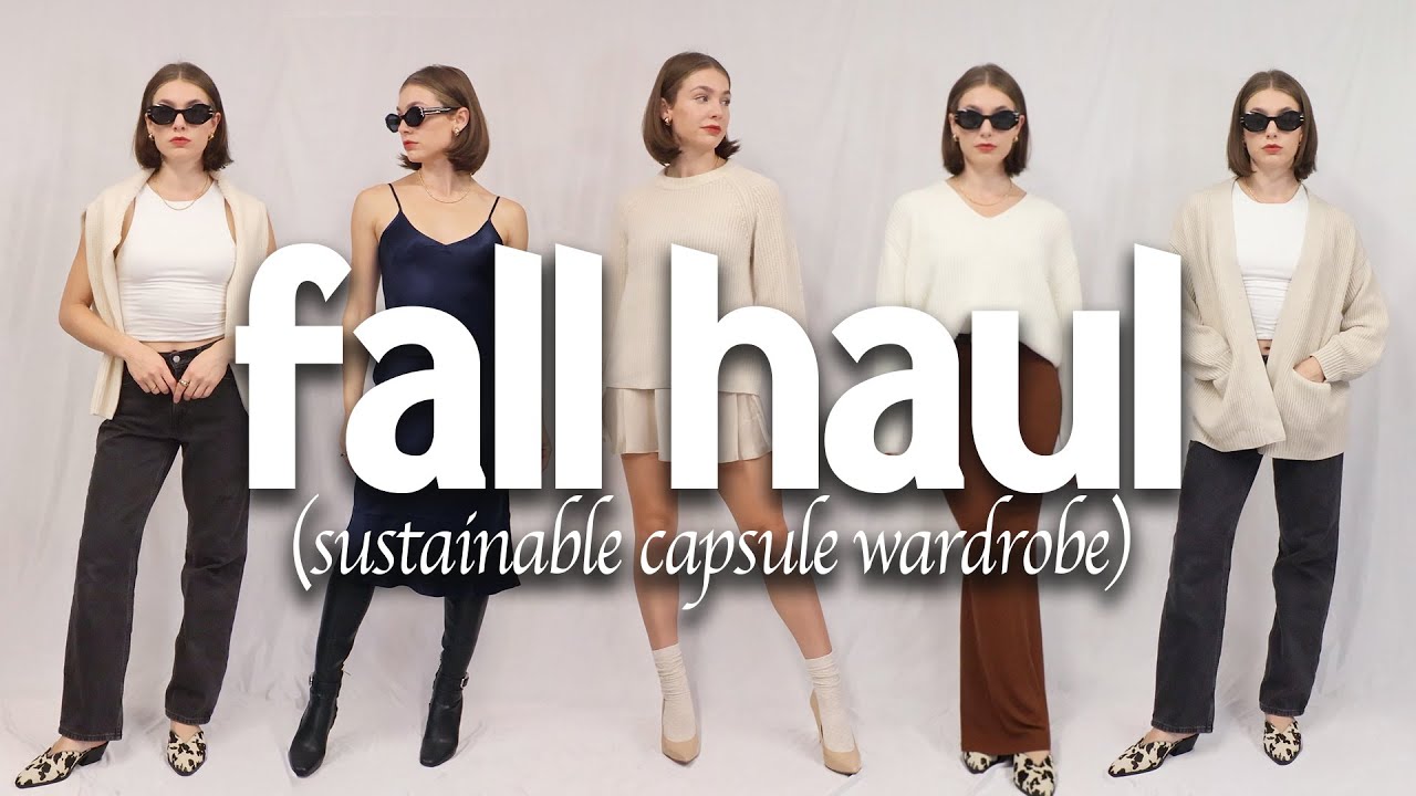 sustainable fall try on haul + outfit inspo | Quince review