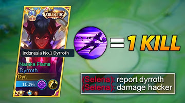 DYRROTH 2nd SKILL = 1 KILL! THE ENEMY THOUGHT I WAS USING CHEAT!🔥