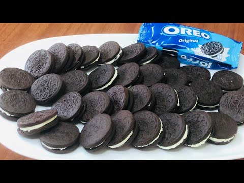 عملت أكتر من 35 قطعه من بسكويت الاوريو بكوب دقيق واحد Homemade Oreo Cookies