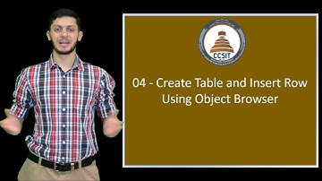 Oracle APEX Tutorial 04 - Create Table and Insert Row Using Object Browser