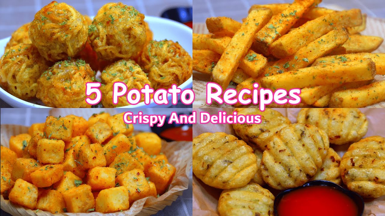5 Amazing Potato Recipes ! French fries ! With 2 potatoes ! Crispy And Delicious!