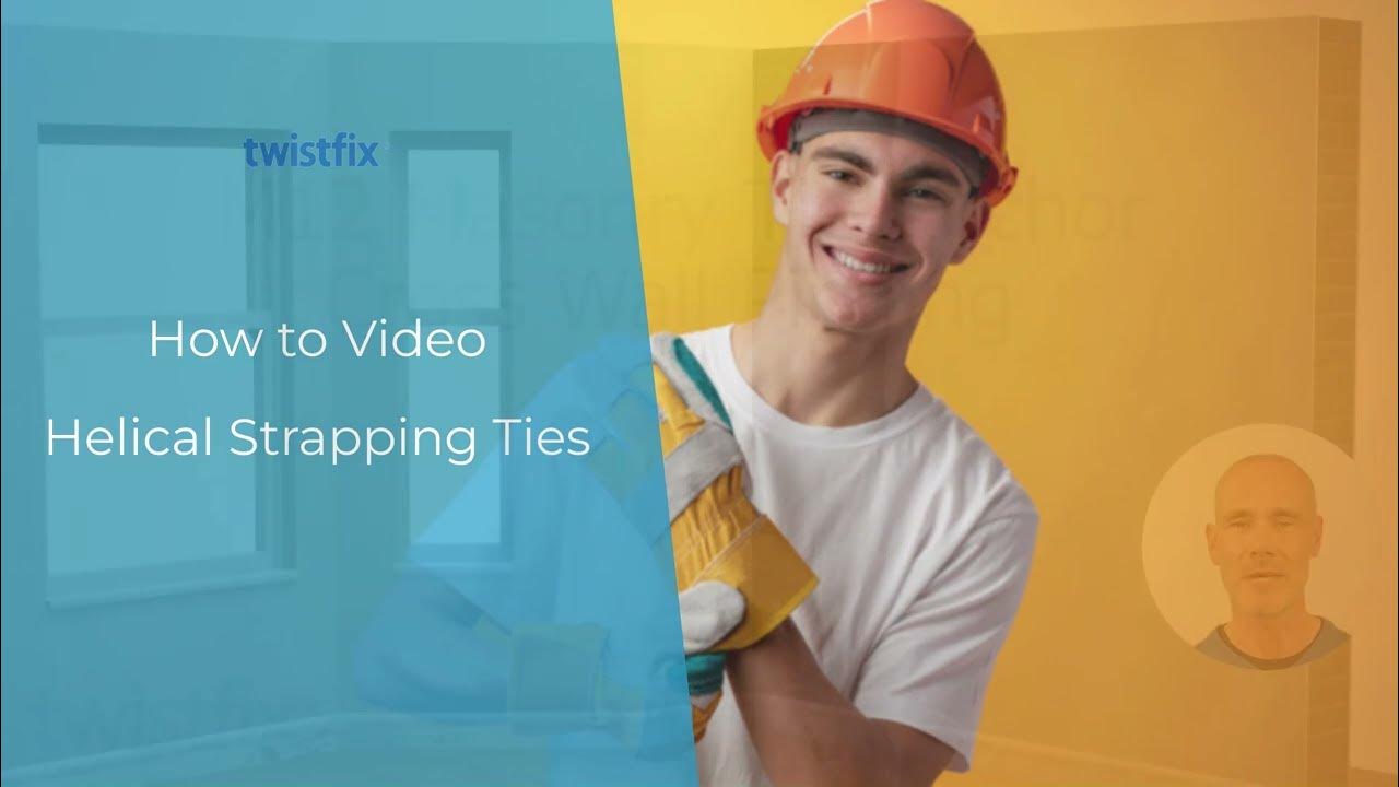 Helical Wall Strapping Ties to strengthen Brick and Masonry Walls. How