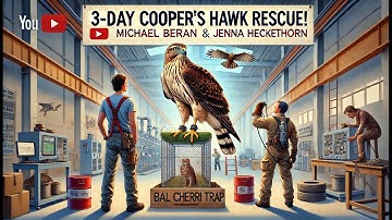 Cooper’s Hawk Rescue: A 3-Day Journey to Free a Trapped Juvenile #animals #wildlife