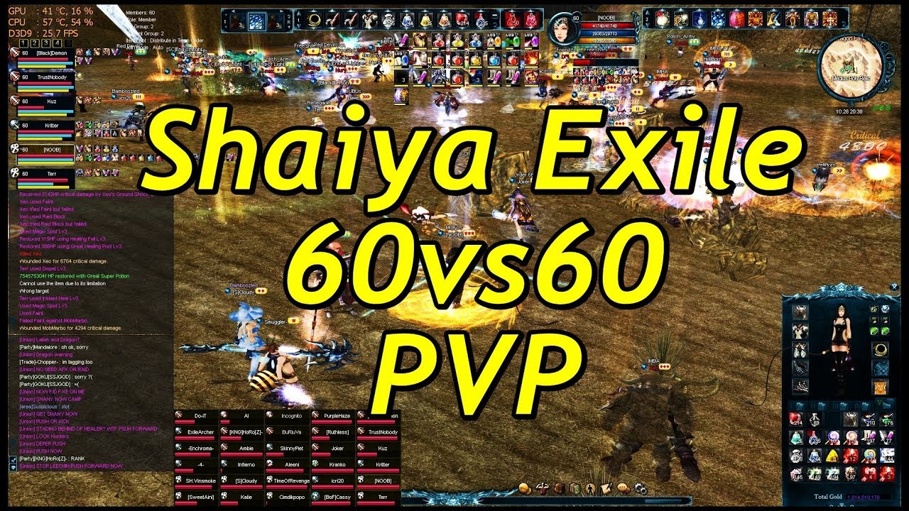 Shaiya Exile : 60vs60 PvP Event 10.28.2017