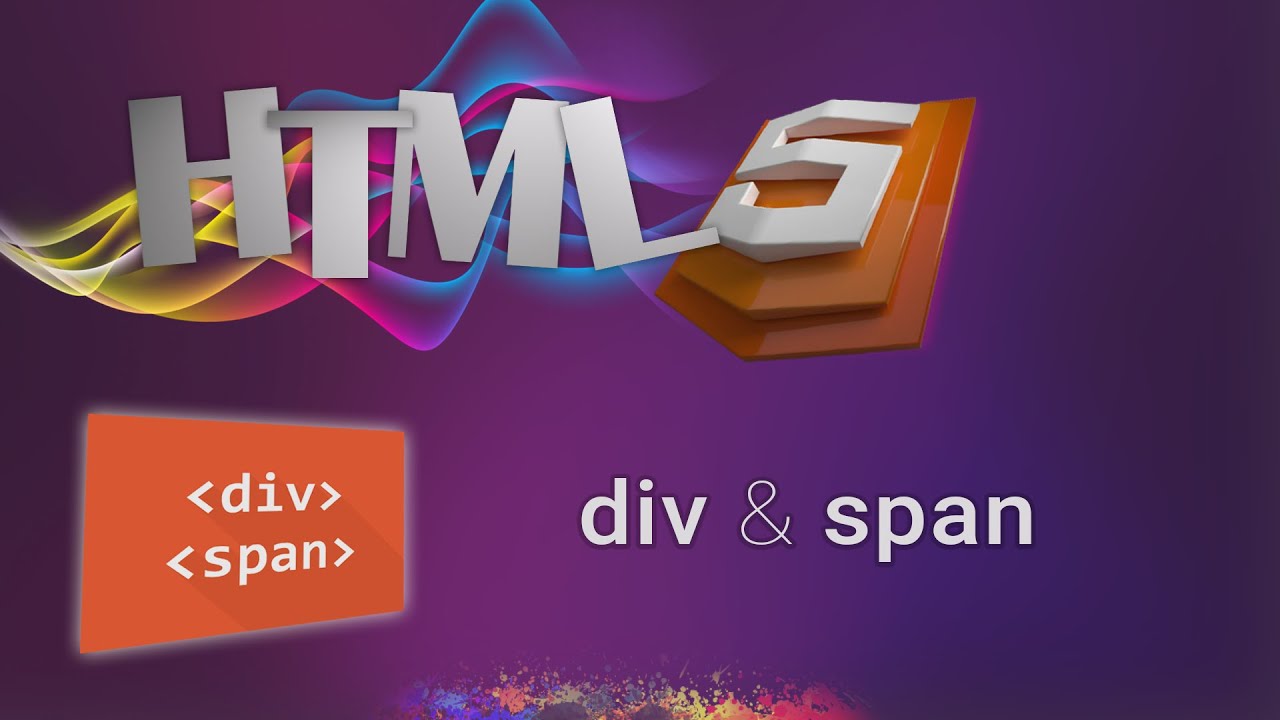 HTML for beginners 13: div and span HTML elements - YouTube
