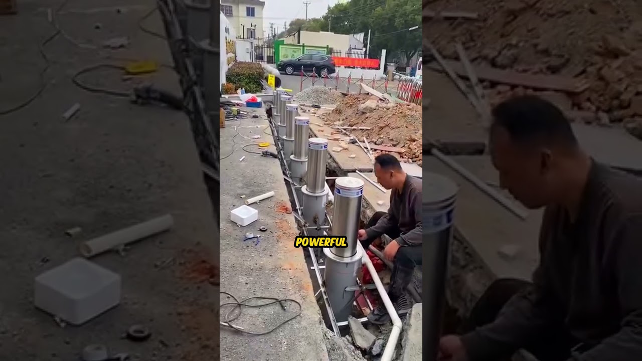 How Hydraulic Road Barriers Are Installed in China