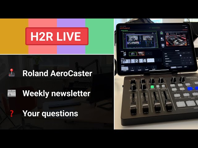Live explore of the Roland AeroCaster! // H2R Live - YouTube