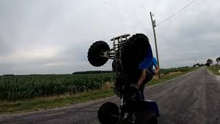 Crazy banshee wheelie FAIL