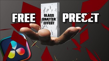 New Free DaVinci Resolve 18 Preset Glass Shatter Effect PRESET