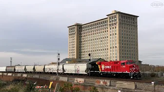 CPKC in Detroit with Brand New Painted CPKC GE's