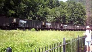 NS Empty Coal train heading west around the Horseshoe Curve.