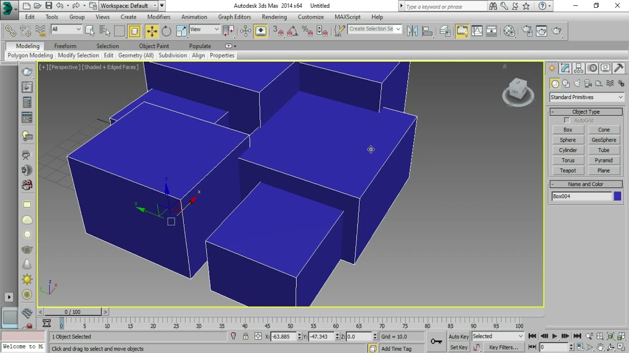 How to Combine Multiple Objects a Single Object in 3ds Max - YouTube