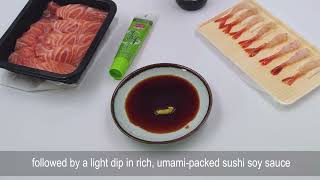 KINGZEST Sushi soy sauce and wasabi