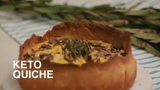 How To Make Delicious Chicken And Mushroom Quiche.