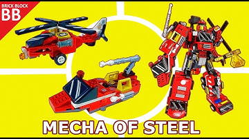6 in 1 Combiner : Mecha of Steel Sembo 103095 ⚡️ Speed build how to make Lego Transformers Combiner