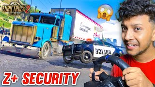 MERCEDES TRUCK DELEVERY WITH Z+ SECURITY 😱 Euro Truck Simulator 2 | LOGITECH G29 screenshot 4