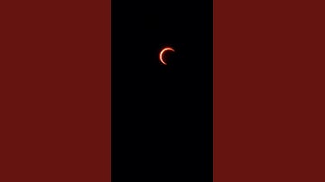 Very shaky video of the annular eclipse taken from Austin area #eclipse