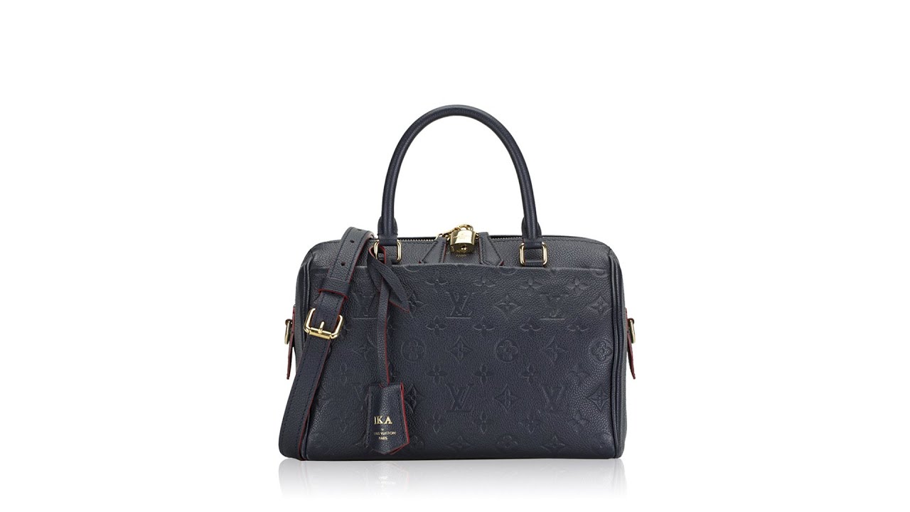 LV Speedy Bandouliere 25 Monogram Empreinte Leather Marine Rouge —  Stuffelectric