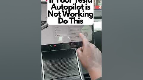 If Your #Tesla Autopilot is Not Working Do This #shorts