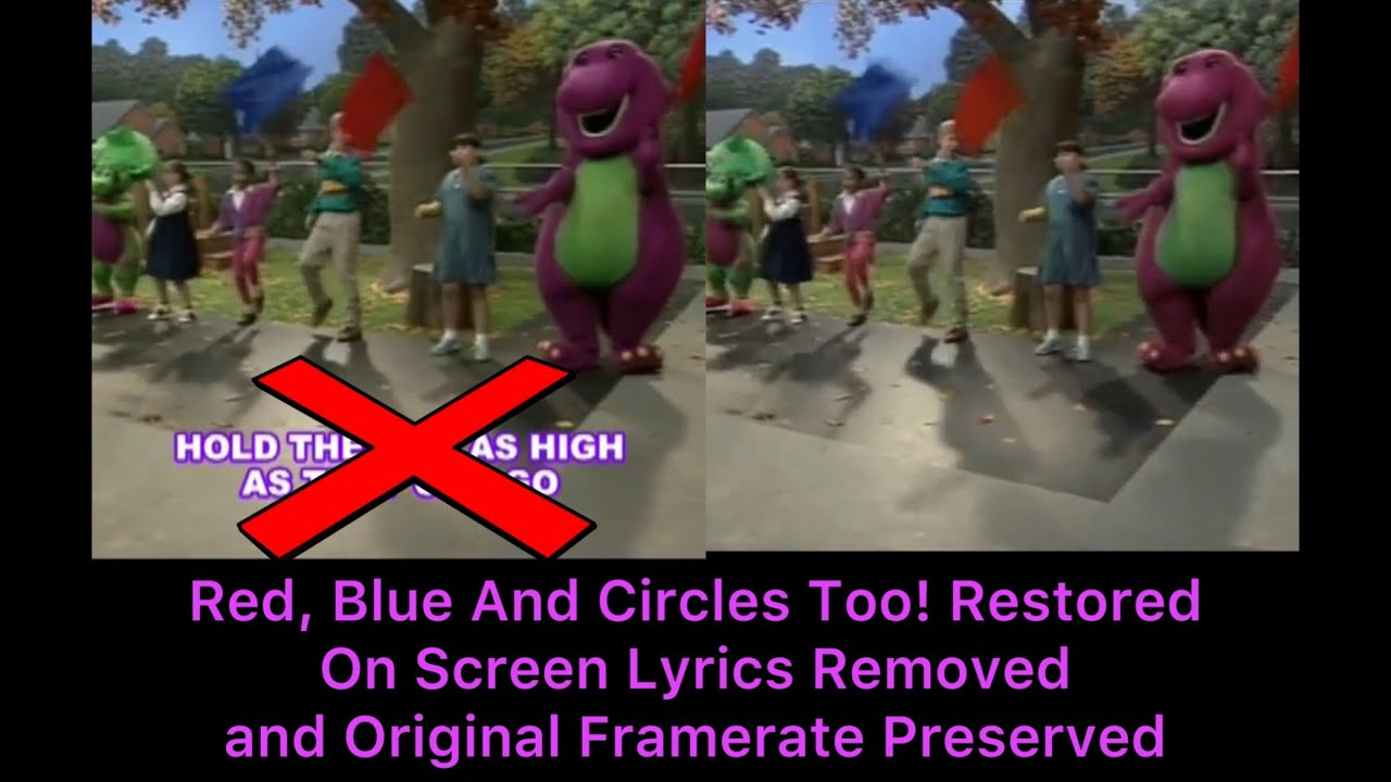 Barney And Friends S2e4 Red Blue And Circles Too Restored Lost Media