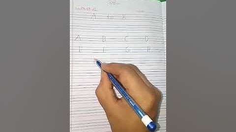 Capital letter A to K