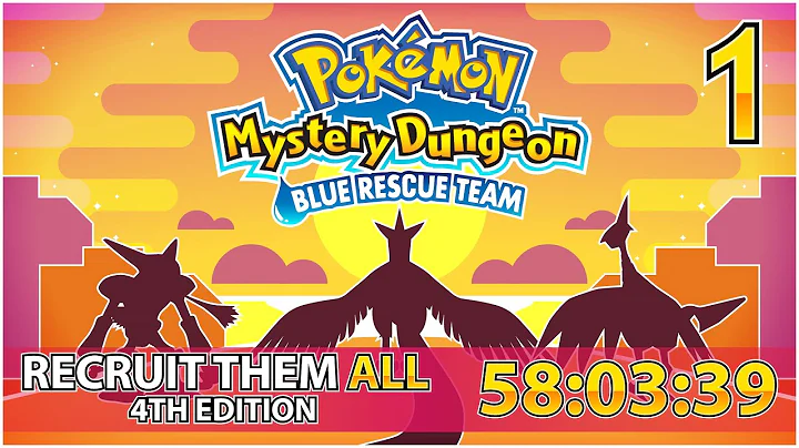 Pokemon Mystery Dungeon: Blue Rescue Team Recruit em All Speedrun #4 in 58:03:39 (Part 1)