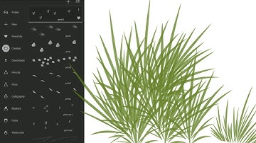 How to create a grass brush using infinite painter | Download FREE BRUSH | LINK GIVEN