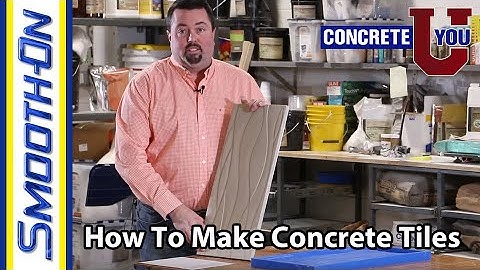 How To Make Concrete Tiles From a Custom Sculpted Master