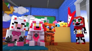 Circus Baby comes to visit the Fnaf Babies! (Minecraft FNAF Daycare Roleplay)