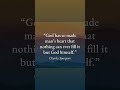 And nothing will ever fill it but God #Godis #viral #TrustGod #GodFirst
