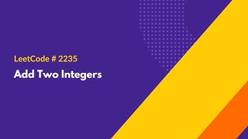 Add Two Integers - LeetCode 2235 - Java Solution