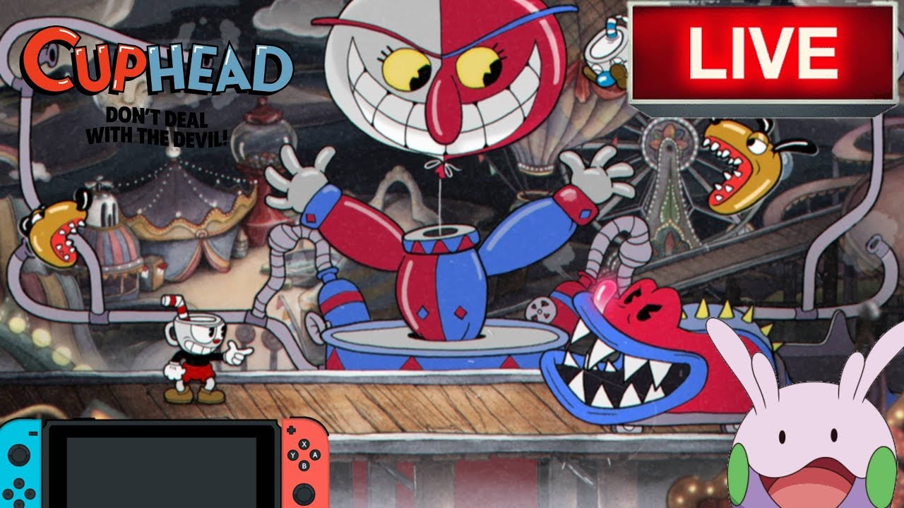 🔴 *LIVE* Cuphead Gameplay on Nintendo Switch | Part 2 of Me Raging