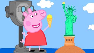 Peppa Pig Português Brasil 🇺🇸 NOVO EPISÓDIO Peppa Pig viaja para a  América! 🇺🇸HD