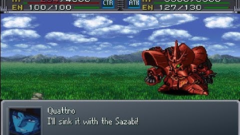 Super Robot Wars Alpha Gaiden - Sazabi Attacks