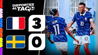 ✅ Con DOBLETE de MBAPPÉ, FRANCIA goleó 3-0 a SUECIA y jugará contra PARAGUAY en OCTAVOS DE FINAL
