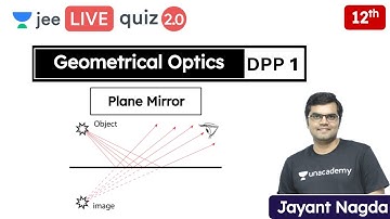 JEE: Geometrical Optics DPP 1 | Plane Mirror | Unacademy JEE | JEE Physics | Jayant Nagda