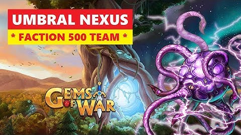 Gems of War UMBRAL NEXUS Faction 500 Delve Guide and Best Team! Simple Pure Strategy!