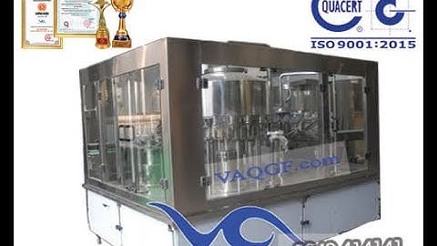 [Việt An] Video Máy chiết rót đóng chai VA-CGF4000 công suất 4000 chai 500ml/h