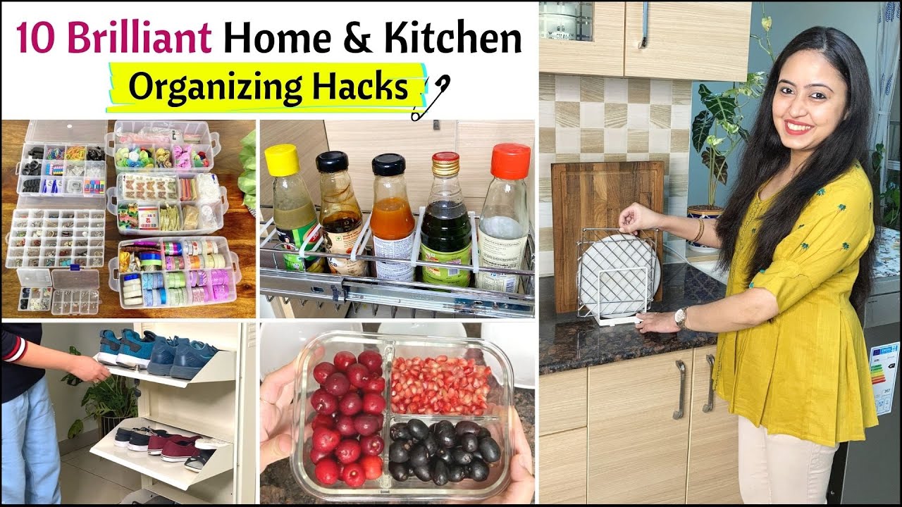 10 Brilliant Home And Kitchen Organization Ideas | Space Saving Home And Kitchen Organizing Ideas