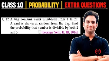 A bag contains cards numbered from 1 to 25. A card is drawn at random from the bag. Find the