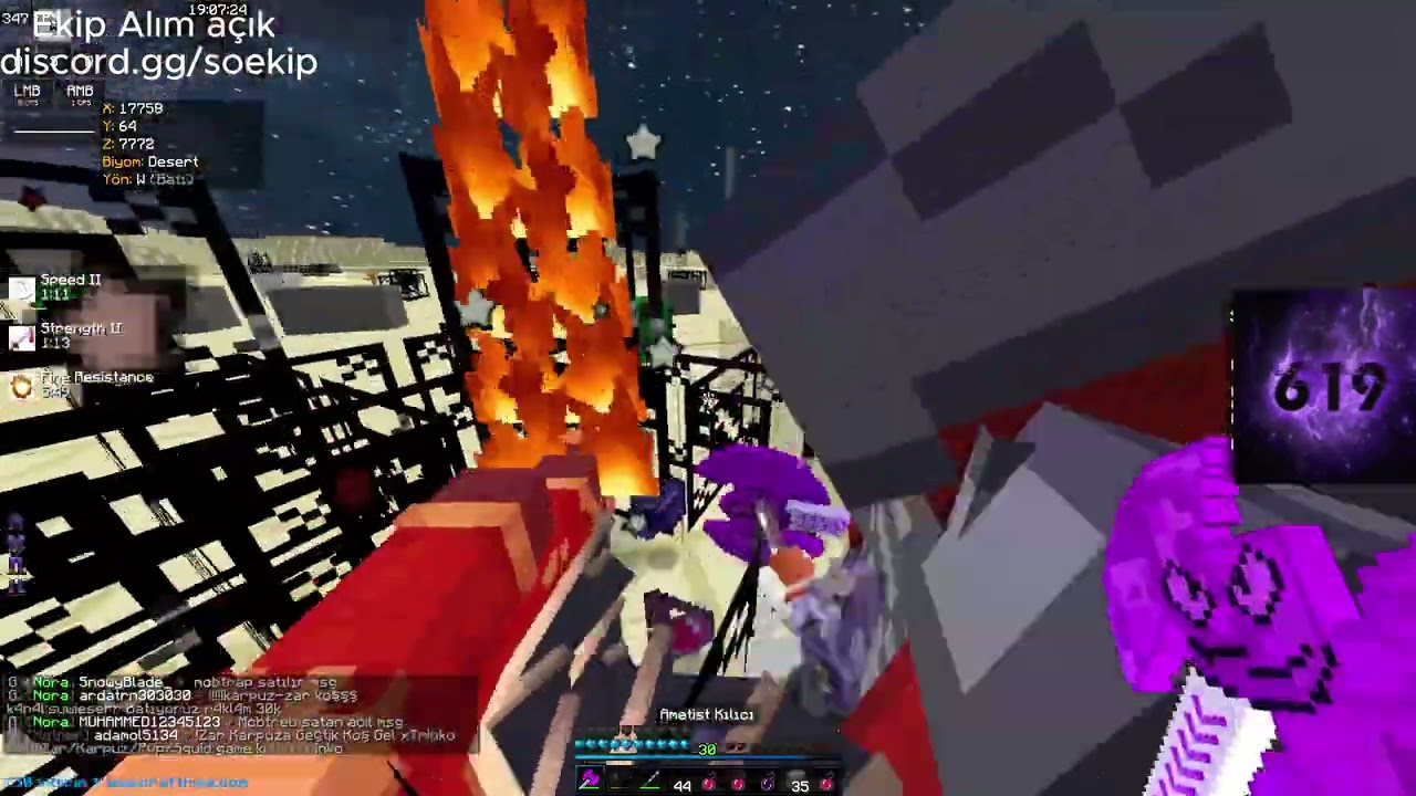 Zehir kesme  Sesli Biten Claim PVP Survival Ametist