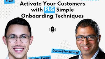 #20 — Activate Your Customers with PLG Simple Onboarding Techniques ft. Yaakov Carno