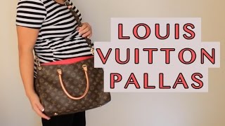LOUIS VUITTON PALLAS REVIEW + EXTRA CROSS BODY STRAP 