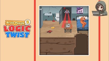 Brain Puzzle 2 Logic Twist level 20 solution | help the man dig a tunnel to escape the cell