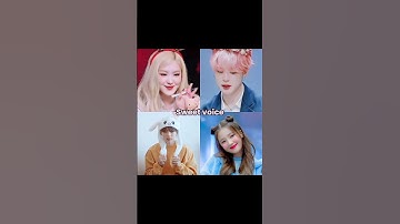 IDOLS with sweet voice vs IDOLS with deep voice🖤 #jisoo #felix #taehyung #lisa #aesthetic #rosematte