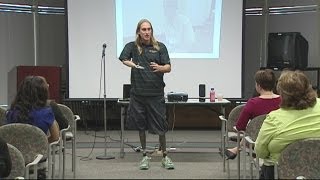 Triple amputee gives inspirational talk