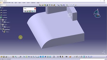 Catia Tutorial in Tamil 51 : Edge Fillet-Edge to Keep | Dress Up Features | Part