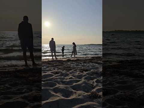 Моменты вместе #семья #море #дания #beach #family #видео #travel #denmark #закат