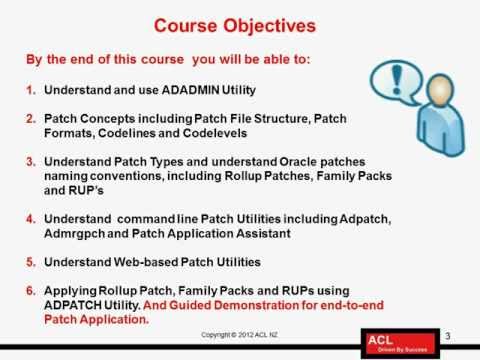 Oracle APPS DBA - Patching and Maintenance - 1/8